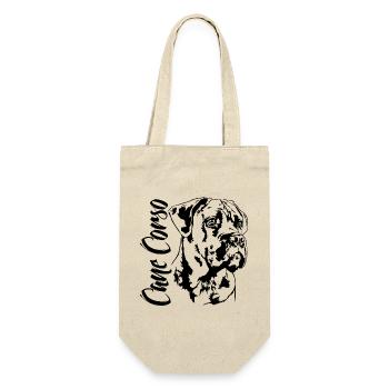CANE CORSO Portrait Dog Dogs - Gift Bag for Bottles - nature - Front