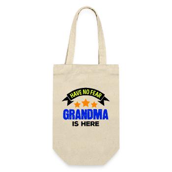 Grandmother Grandma Cool Statement Lieblingsomi Omi - Gift Bag for Bottles - nature - Front