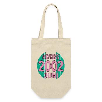 Sternzeichen Krebs Geburtstag Juni 2002 - Geschenkbeutel für Flaschen - Natur - Vorne