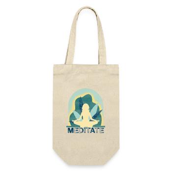 Yoga - Geschenkbeutel für Flaschen - Natur - Vorne