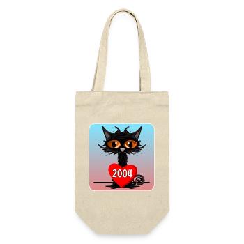 Domestic cats 22nd birthday 2004 - Gift Bag for Bottles - nature - Front