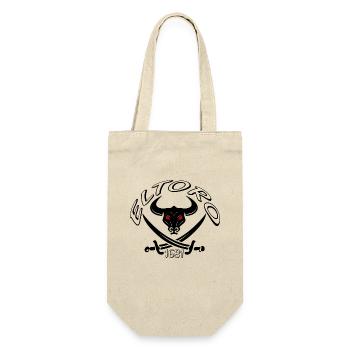 Dark bull's head with red eyes - Gift Bag for Bottles - nature - Front
