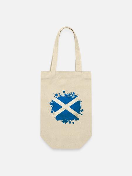 Schottland Blob Flags Design - Geschenkbeutel für Flaschen - Natur