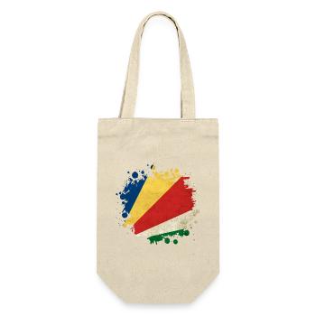 Seychelles blob flag design - Gift Bag for Bottles - nature - Front