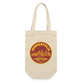 Logo de la ville de Minneapolis Funkytown - Sac à bouteille - nature - Devant