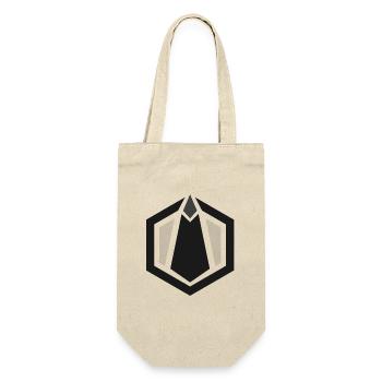 Monolith Logo - Geschenkbeutel für Flaschen - Natur - Vorne