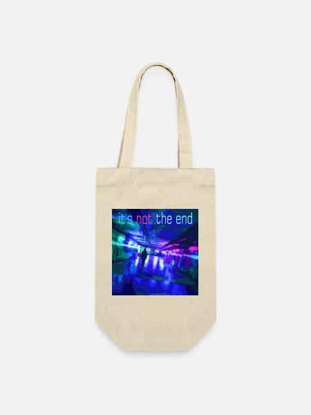 Es ist nicht das Ende Neon Tunnel - Geschenkbeutel für Flaschen - Natur