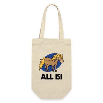 Icelandic Pooys Cool Statement Icelandic Horses Horse Fan - Gift Bag for Bottles - nature - Front