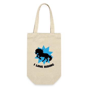 Horses Icelandic Horses Statement Riding Horse Love - Gift Bag for Bottles - nature - Front