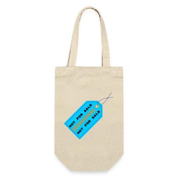 Nicht Zum Verkauf Preisschild - Geschenkbeutel für Flaschen - Natur - Vorne