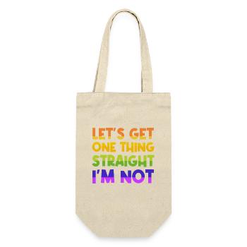 Humorous Statement Gay Lgbt Lesbian - Gift Bag for Bottles - nature - Front