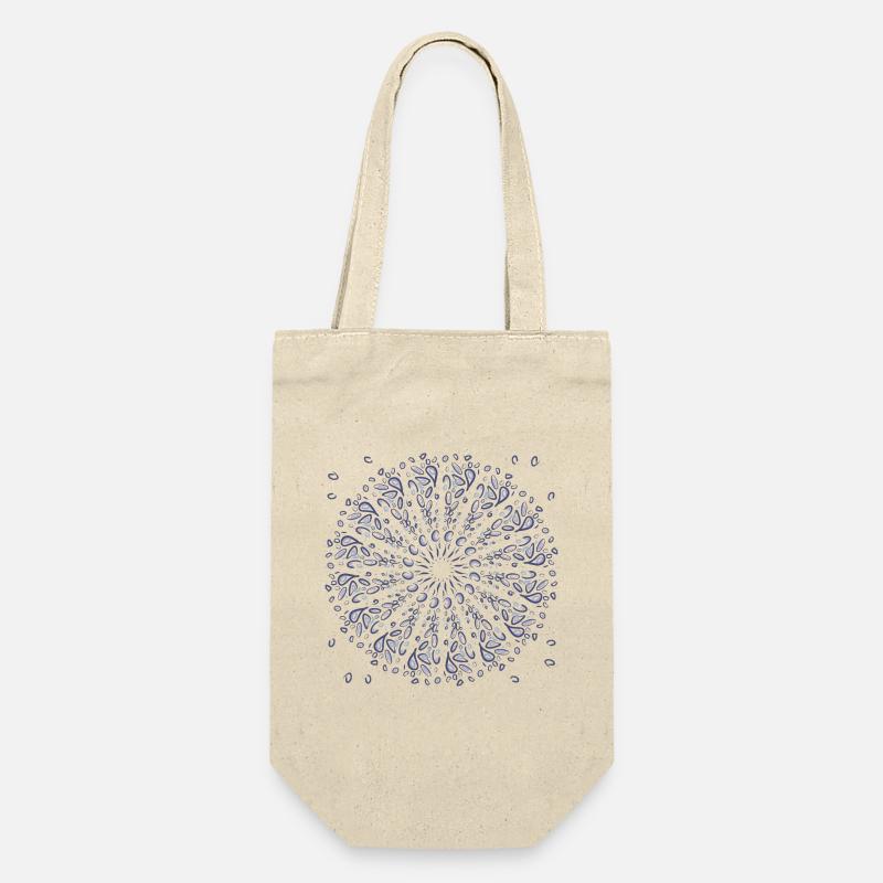 Azure Mandala Bloom - Sac à bouteille - nature
