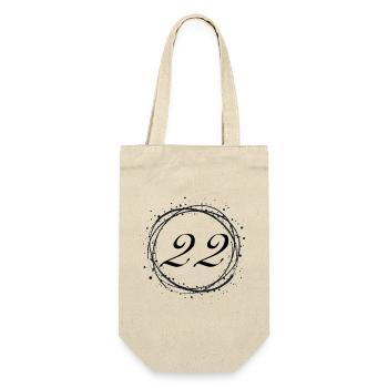 22 - Geschenkbeutel für Flaschen - Natur - Vorne