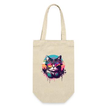 Miami Beach Cat - Gift Bag for Bottles - nature - Front