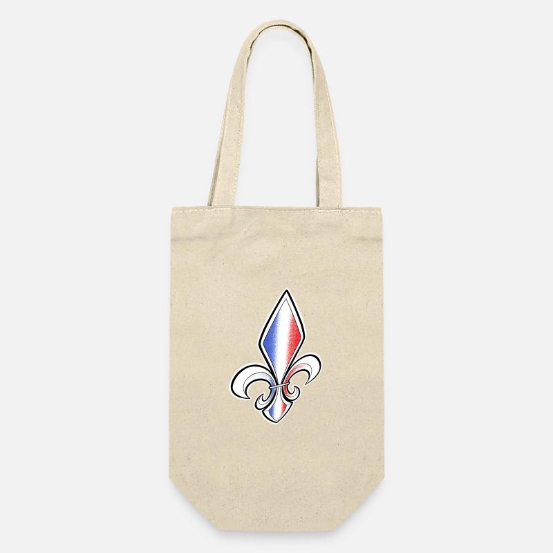 Fleur de Lys drapeau Français - Sac à bouteille - nature