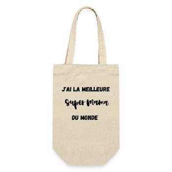 best mom - Sac à bouteille - nature - Devant