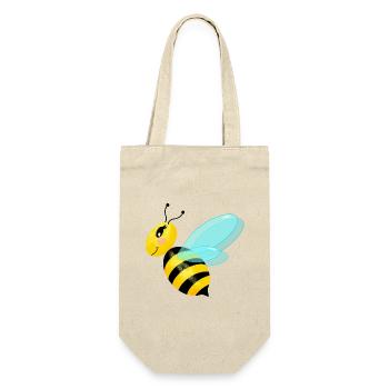Fliegende anmutige Biene - Geschenkbeutel für Flaschen - Natur - Vorne