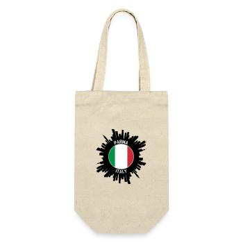 Parma Skyline Italien Flagge Reise Souvenir - Geschenkbeutel für Flaschen - Natur - Vorne