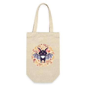 Bat with autumn pattern - Gift Bag for Bottles - nature - Front