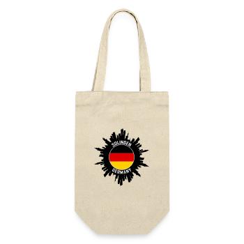 Solingen Skyline Deutschland Flagge Reise-Souvenir - Geschenkbeutel für Flaschen - Natur - Vorne