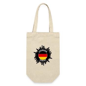 Leverkusen Skyline Allemagne Flag Souvenir de voyage - Sac à bouteille - nature - Devant