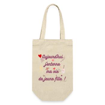 EVJF future mariée. Enterrement vie célibataire - Sac à bouteille - nature - Devant