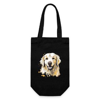 Golden Retrievers - Gift Bag for Bottles - black - Front