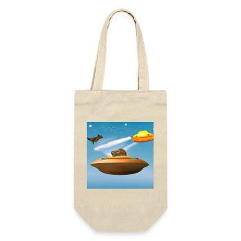 UFO Caps - Gift Bag for Bottles - nature - Front