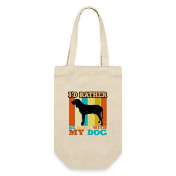 Bleu De Gascogne Grand Dog Silhouette Retro Sunset - Sac à bouteille - nature - Devant