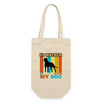 Amoureux des chiens brésiliens Silhouette Vintage Coucher de soleil - Sac à bouteille - nature - Devant