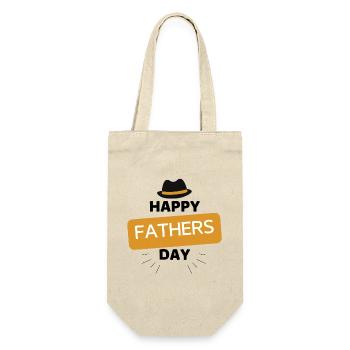 Cadeau Fête des pères - Papa est le meilleur / Fête des hommes - Sac à bouteille - nature - Devant