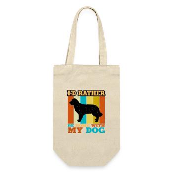 Golden Retriever Dog Lover Silhouette Retro Sunset - Sac à bouteille - nature - Devant