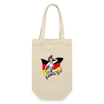 Germany Girl Flag Design - Gift Bag for Bottles - nature - Front