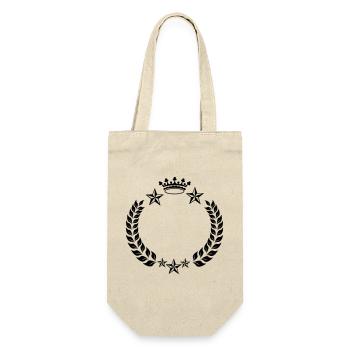 Laurel wreath star crown - Gift Bag for Bottles - nature - Front