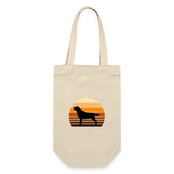 Labrador Dog Lover Silhouette Vintage Sunset - Sac à bouteille - nature - Devant