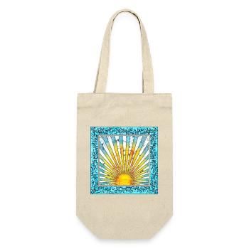 Sunrise with ray pattern - Mallorca Ibiza - Gift Bag for Bottles - nature - Front