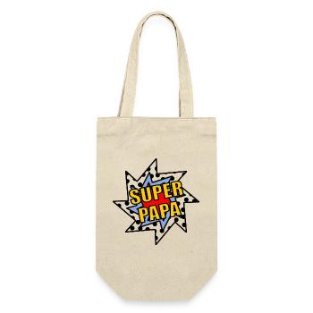 BONNE FÊTE PAPA. PAPA. FÊTE DES PÈRES. PÈRE. PAPY - Sac à bouteille - nature - Devant