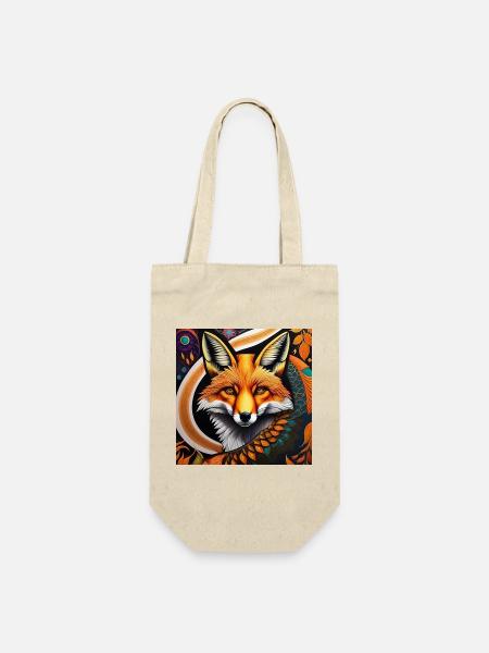 Fuchs - Geschenkbeutel für Flaschen - Natur