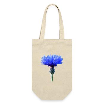 Kornblume - Geschenkbeutel für Flaschen - Natur - Vorne