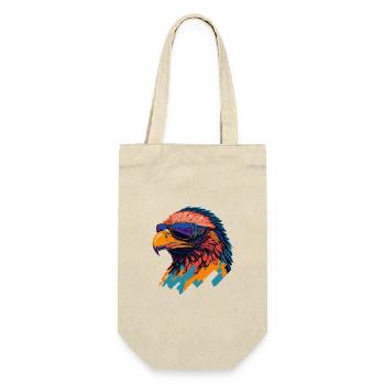 Majestic Soar: Retro Eagle T-Shirt - Gift Bag for Bottles - nature - Front