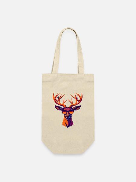 Révolte rétro des cerfs - Sac à bouteille - nature