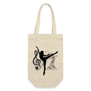 Dancing Dance Music - Geschenkbeutel für Flaschen - Natur - Vorne