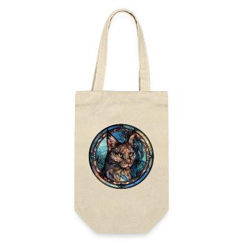 Donskoy Cat Breed Aquarelle Verre - Sac à bouteille - nature - Devant