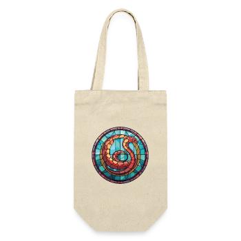 Cobra Colorful Aquarelle Animal Animal Illustration - Sac à bouteille - nature - Devant