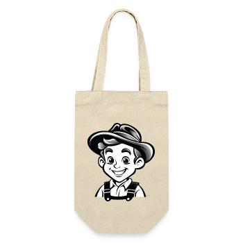 Country Boy - Geschenkbeutel für Flaschen - Natur - Vorne