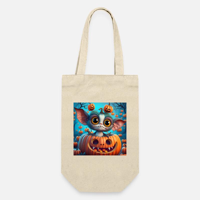 Petite Créature de Halloween dans Citrouille - Sac à bouteille - nature