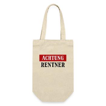Abschied Ruhestand Statement Rentner Freiheit - Geschenkbeutel für Flaschen - Natur - Vorne