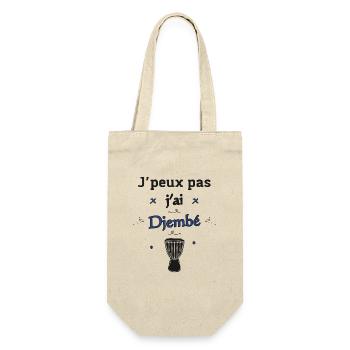J'peux pas j'ai Djembé - Sac à bouteille - nature - Devant