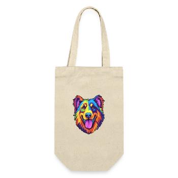 Race de chien de berger d’Europe de l’Est Cartoon Kawaii Il - Sac à bouteille - nature - Devant