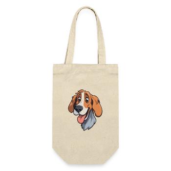 Slovensky Kopov Race De Chien Cartoon Kawaii Illustrat - Sac à bouteille - nature - Devant